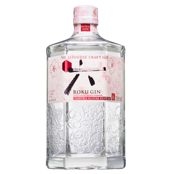 Gin Roku Sakura Bloom Edition is zacht met een hint van kersenbloesem en frisse aroma's