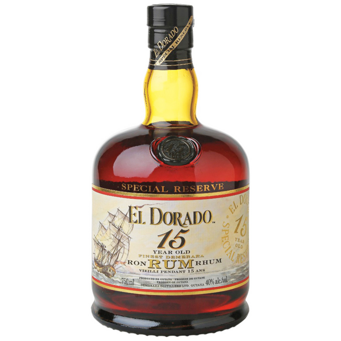 Rum El Dorado 15Y, te koop bij Cane & Grain slijterij te Amsterdam west