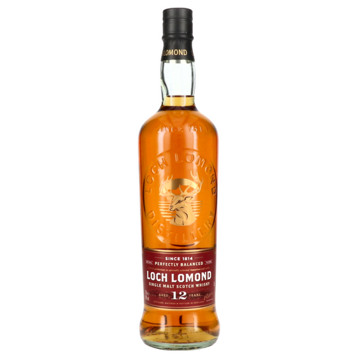 Whisky Loch Lomond 12Y heeft een fruitig profiel met tonen van perzik, peer, zoete vanille, turf en rook. 