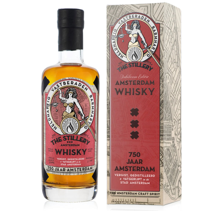 The Stillery Amsterdam Whisky - 750 Jaar Amsterdam Editie is een eerbetoon aan het 750-jarig bestaan van Amsterdam.